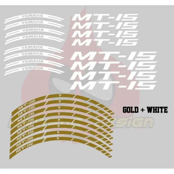 Full Set Rim Stickers For MT15/MT25/MT07/MT09/R25/R15