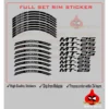 Full Set Rim Stickers For MT15/MT25/MT07/MT09/R25/R15