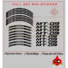 Full Set Rim Stickers For MT15/MT25/MT07/MT09/R25/R15
