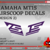 YAMAHA MT09 V1 Airscoop Decals [Design 5]