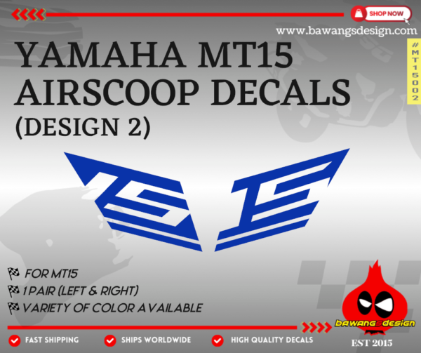 YAMAHA MT09 V1 Airscoop Decals [Design 5]