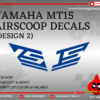 YAMAHA MT09 V1 Airscoop Decals [Design 5]