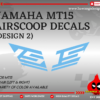 YAMAHA MT09 V1 Airscoop Decals [Design 5]