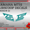 YAMAHA MT09 V1 Airscoop Decals [Design 5]