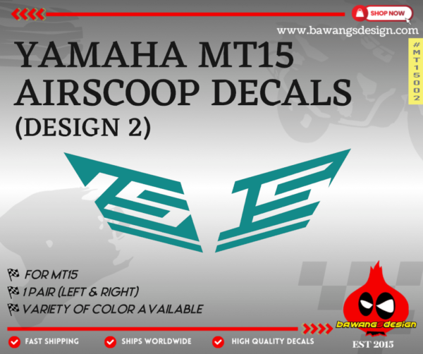 YAMAHA MT09 V1 Airscoop Decals [Design 5]