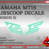 YAMAHA MT09 V1 Airscoop Decals [Design 5]