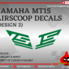 YAMAHA MT09 V1 Airscoop Decals [Design 5]