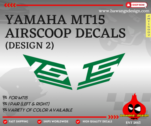 YAMAHA MT09 V1 Airscoop Decals [Design 5]