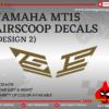 YAMAHA MT09 V1 Airscoop Decals [Design 5]
