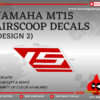 YAMAHA MT09 V1 Airscoop Decals [Design 5]
